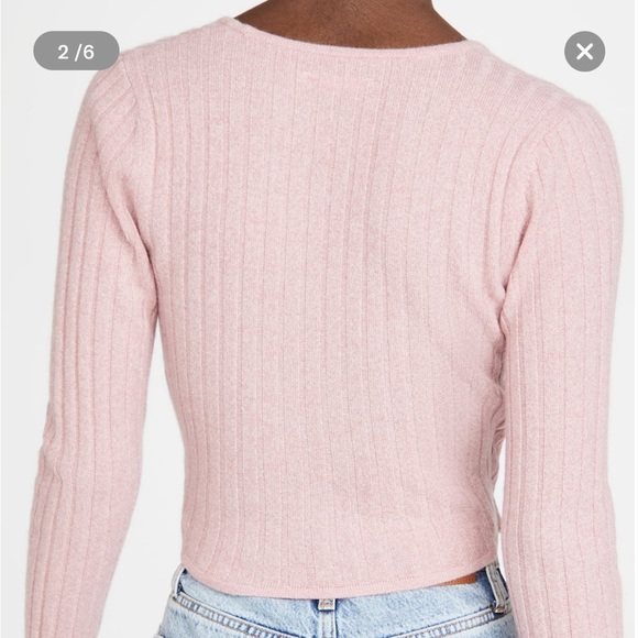 Like New: Reformation: cropped ballet-core cashmere - Picture 4 of 8